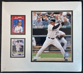 Larry Walker Matted Photo With Signed Card