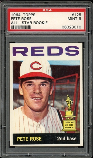 1964 Topps All-Star Rookie #125 Pete Rose PSA 9 MINT