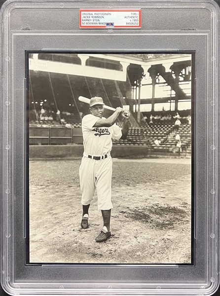 c. 1950 Jackie Robinson Type I Photograph Used For the 1950 Bowman Image PSA Authentic