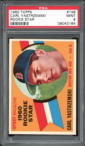 1960 Topps #148 Carl Yastrzemski Rookie Star PSA 9 MINT