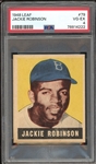1948 Leaf #79 Jackie Robinson PSA 4 VG-EX- The Card Appears To Be Several Grades Above The Grade