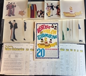 1968 The Beatles Pop-Out Art Decorations Booklet Along With Pre-Production Literature and Original Art Stills