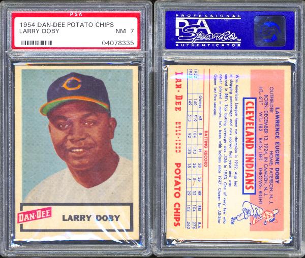 Sold at Auction: LARRY DOBY BASEBALL CARDS (7) - HIGH GRADE