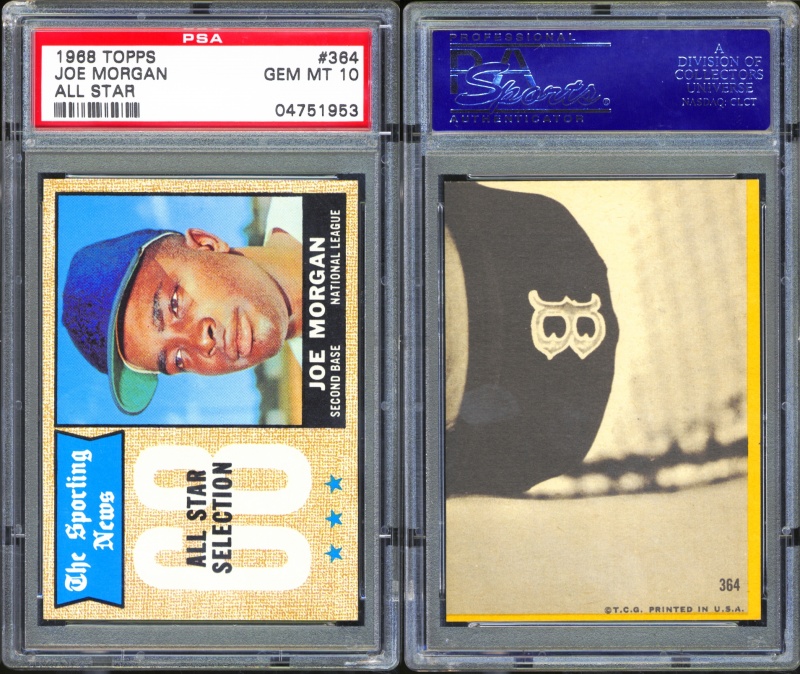 Lot Detail - Joe Morgan Lot of 5 Topps Baseball Cards Graded by PSA