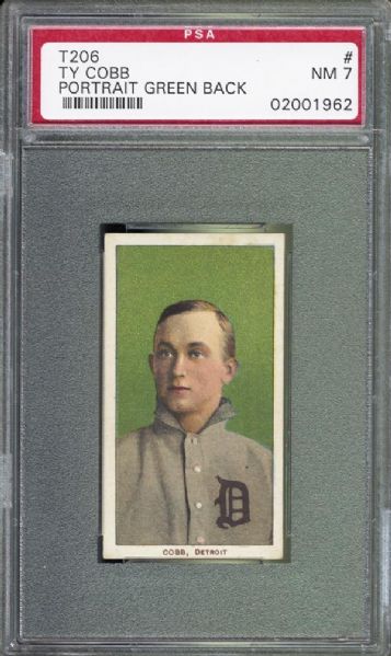 1909-11 T206 Ty Cobb "Green Portrait" PSA 7 NM