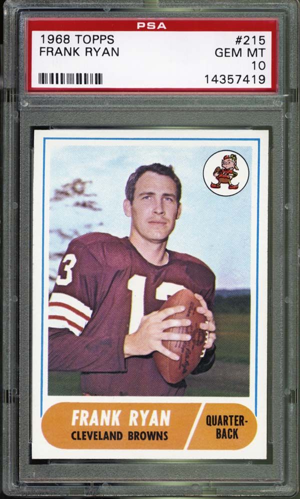 Lot Detail - 1968 Topps #215 Frank Ryan PSA 10 GEM MINT