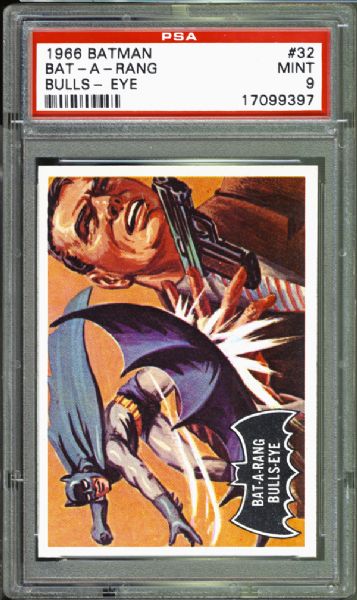 1966 Batman #32 Bat-A-Rang Bulls-Eye PSA 9 MINT