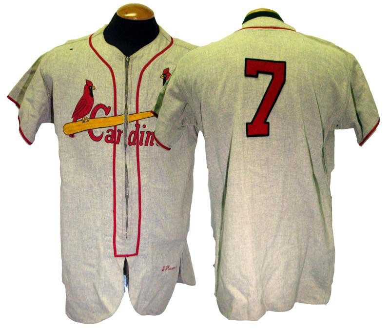 Lot Detail - 1954 Solly Hemus St. Louis Cardinals Game-Used Road Jersey