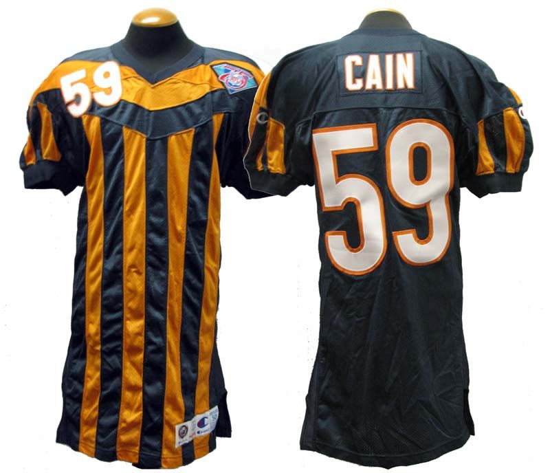 Lot Detail - 1994 Joe Cain Chicago Bears Game-Used Throwback Jersey