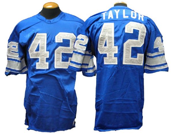 detroit lions game used jersey
