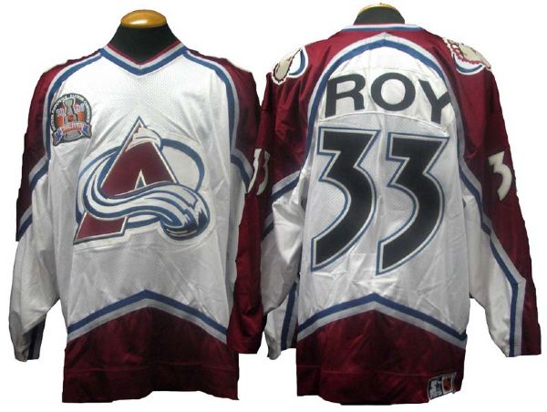 patrick roy game worn jersey