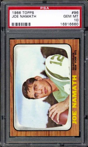 1966 Topps #96 Joe Namath PSA 10 GEM MINT