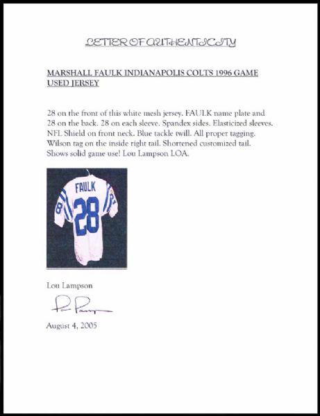 marshall faulk indianapolis colts jersey