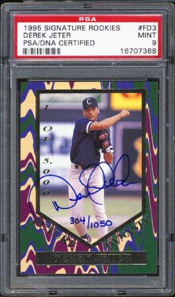 Lot Detail - 1995 Signature Rookies Future Dynasty #FD3 Derek Jeter ...