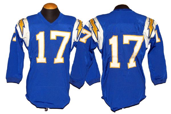 1961 Hunter Enis San Diego Chargers Game-Used Jersey