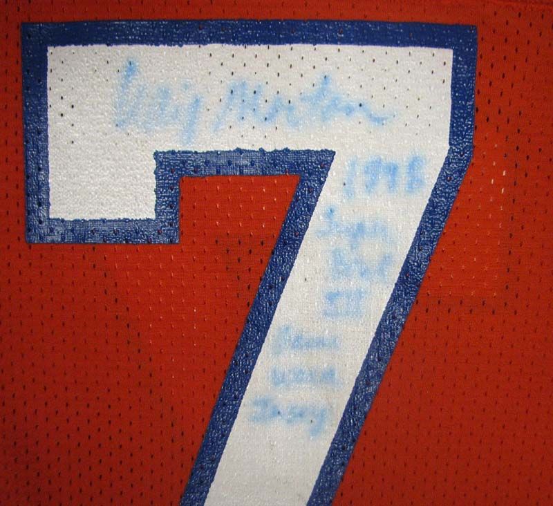 Lot Detail - 1978 Craig Morton Denver Broncos Game-Used Signed Super Bowl  XII Jersey