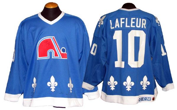 1990-91 Guy Lafleur Quebec Nordiques Game-Used Autographed Jersey