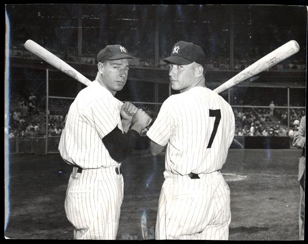 Mickey Mantle and Joe store Dimaggio Lot