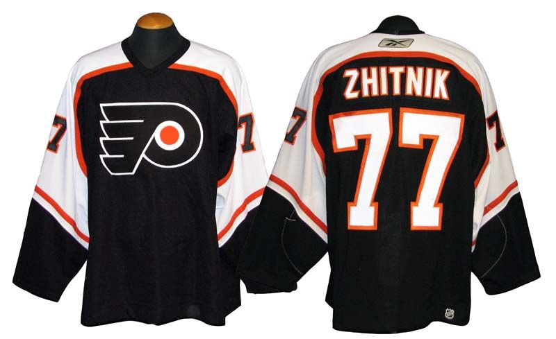 Lot Detail - 2006-07 Alexei Zhitnik Philadelphia Flyers Game-Used Jersey