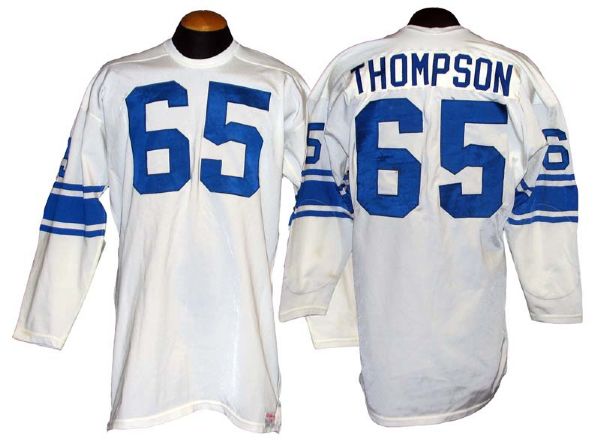 1971-73 Dave Thompson Detroit Lions Game-Used Road Jersey