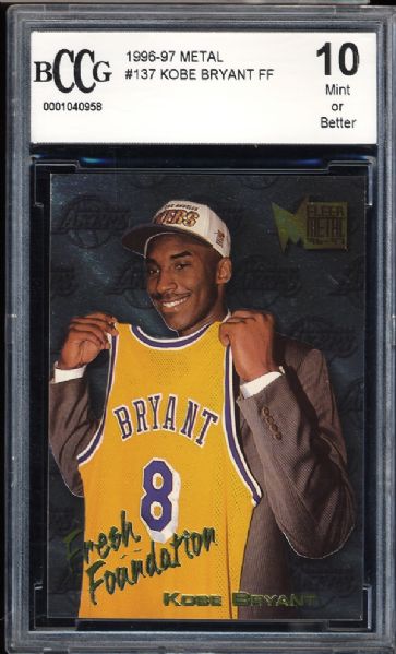 1996-97 Metal Fresh Foundation #137 Kobe Bryant BCCG 10