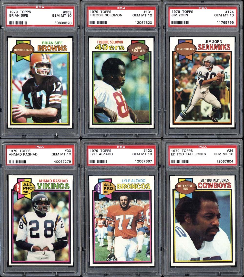 Lot Detail - 1979 Topps Football Group of (20) All PSA 10 GEM MINT