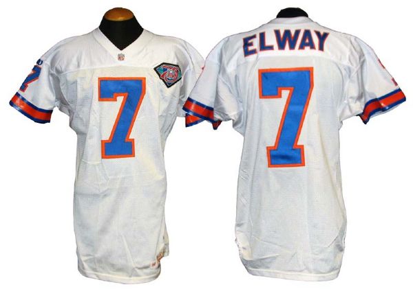 john elway throwback jersey white