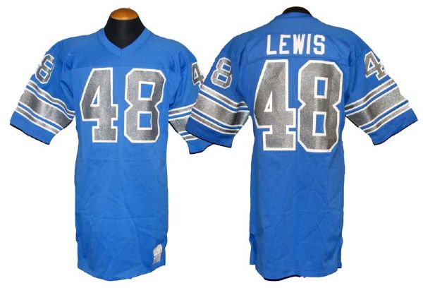 1979-80 Eddie Lewis Detroit Lions Game-Used Jersey