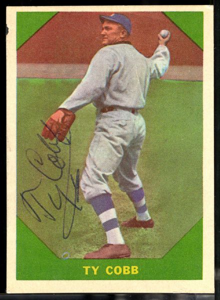 1960 Fleer Ty Cobb Autographed