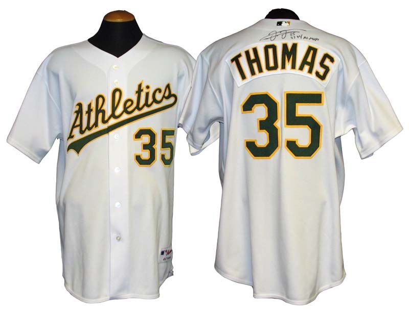 Frank Thomas Signed Authentic Oakland A's Athletics Jersey With