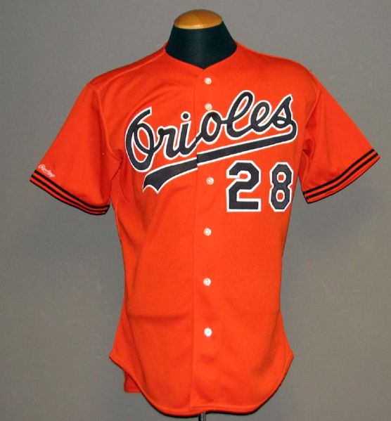 1989 Jim Traber Baltimore Orioles Game-Used Jersey