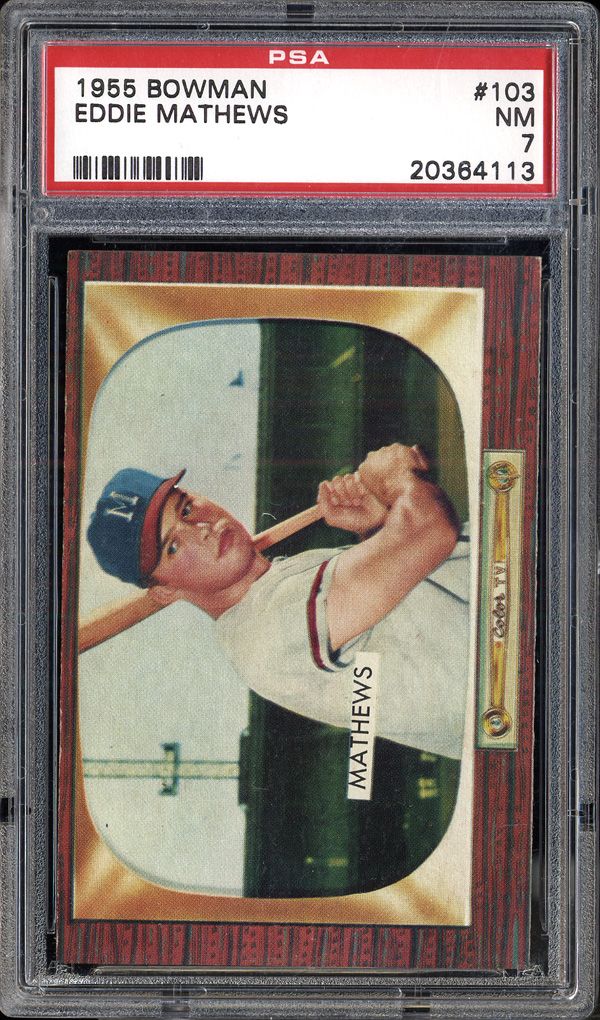 1955 Bowman Eddie Mathews