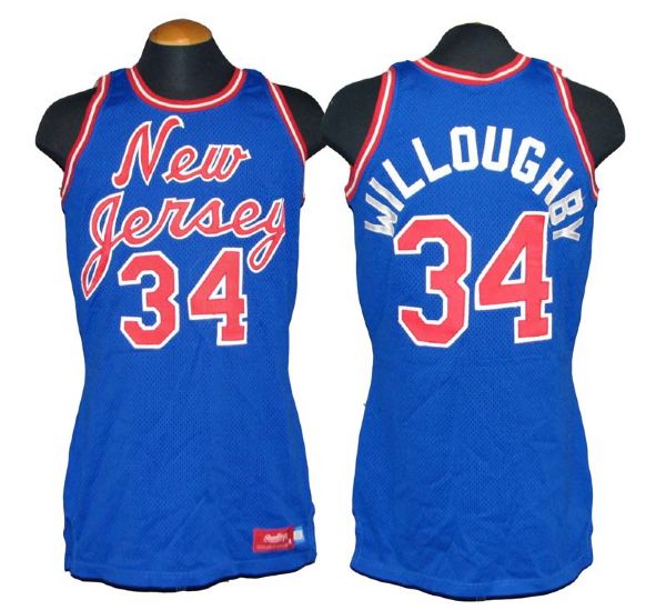 1982 Bill Willoughby New Jersey Nets Game-Used Jersey