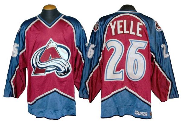 1997-98 Stephane Yelle Colorado Avalanche Game-Used Jersey