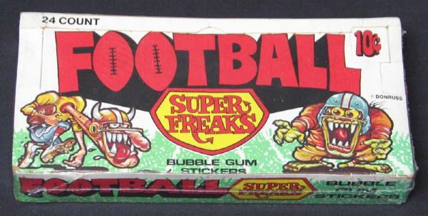 1974 Donruss Football Super Freaks Full Unopened Wax Pack Box