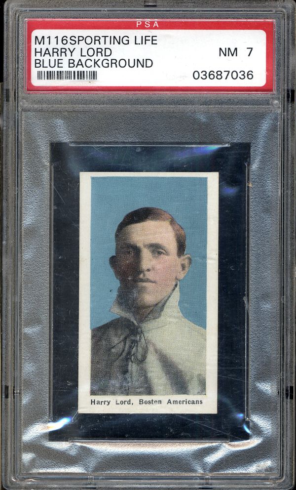 Lot Detail - 1911 M116 Sporting Life Harry Lord Blue Background PSA 7