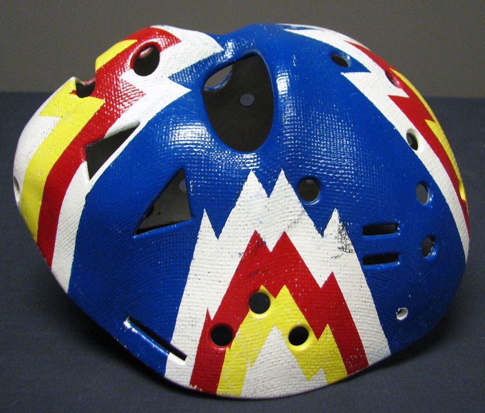 First Ever Painted Goalie Mask in NHL History Doug Favell 1970 : A