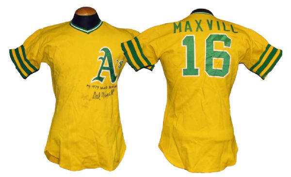 1974 Dal Maxvill Oakland Athletics Game-Used and Signed Jersey