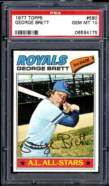 1977 Topps #580 George Brett PSA 10 GEM MINT