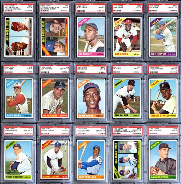 1966 Topps Complete Set #1 Current and All-Time on PSA Set Registry with 9.25 GPA.