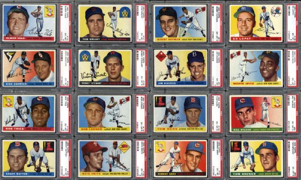 1955 Topps Group of 53 Cards All PSA 6 EX/MT
