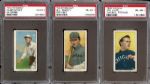 1909-11 T206 Group of (3) with One Old Mill All PSA Graded