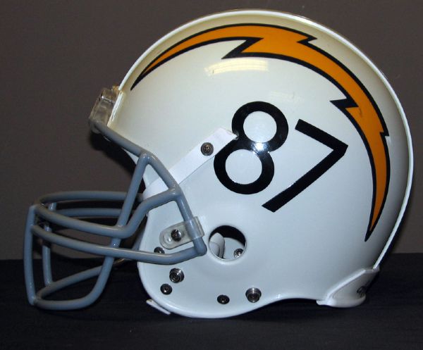 2005 Keenan McCardell San Diego Chargers Game-Used Throwback Helmet