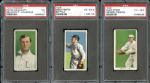 1909-11 T206 Group of 3 PSA Graded Cards