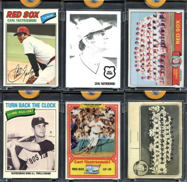 1970s Topps Proof Group of (7) Carl Yastrzemski Cards