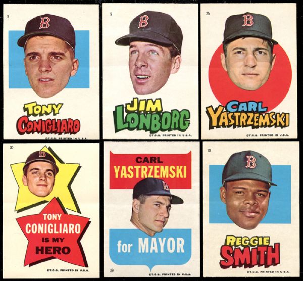 1967 Topps Boston Red Sox Stickers Complete Set