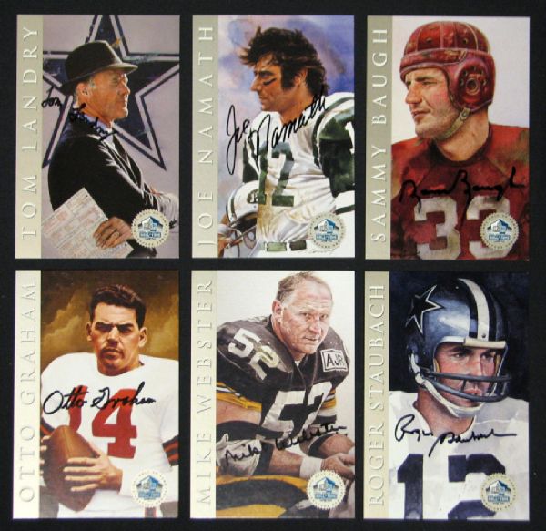 1998 Ron Mix NFL Hall of Fame Signature Series Platinum Edition Complete Set