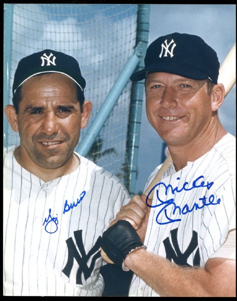 Mickey Mantle and Yogi Berra Signed Photo