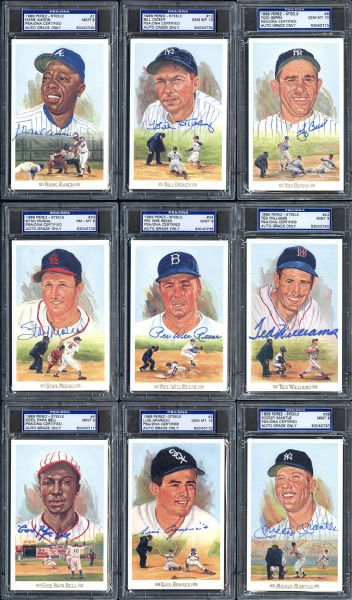 1989 Perez Steele Celebration Autographed Near Complete Set (39/44) All PSA/DNA Graded