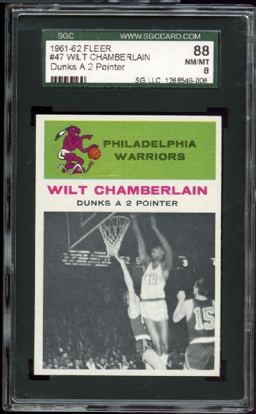 Lot Detail - 1961-62 Wilt Chamberlain Philadelphia Warriors Signed